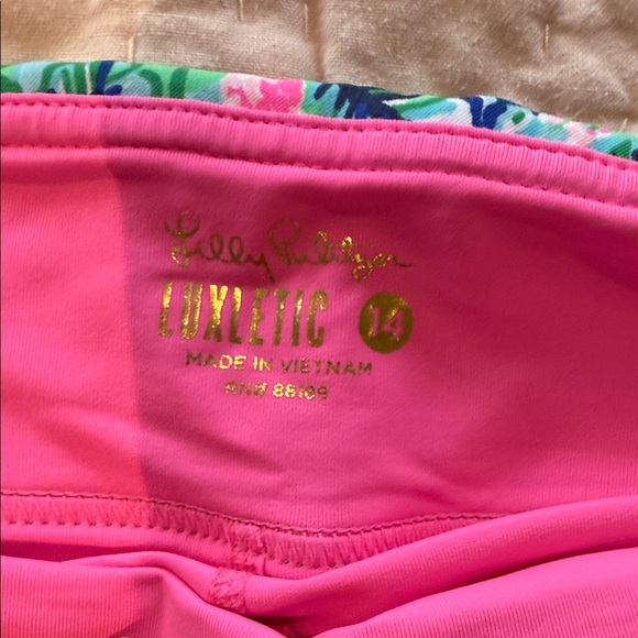 🌴 Lilly Pulitzer 14 ⛳️ Luxetic Monica golf skort Blue Horizon Par Fection UPF50 - Picture 8 of 15